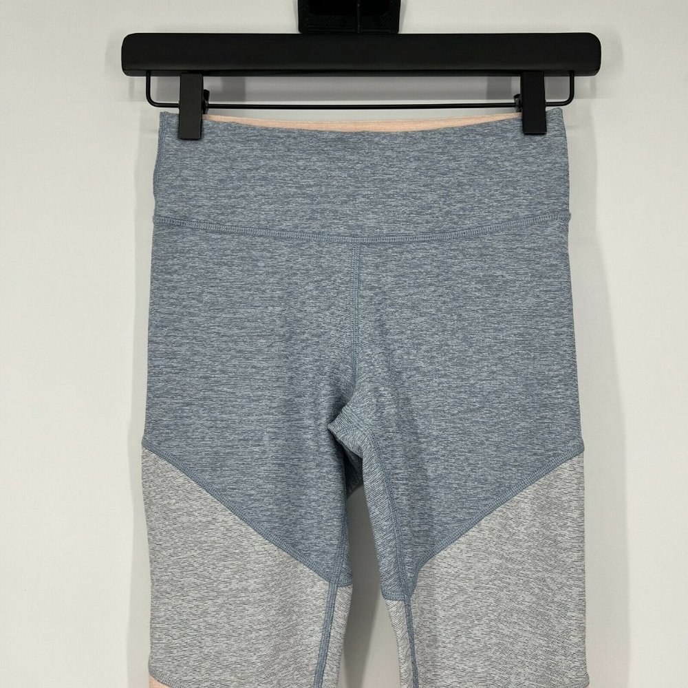 Outdoor Voices Springs 7/8 Leggings Blue Gray Pink Colorblock - Picture 5 of 10